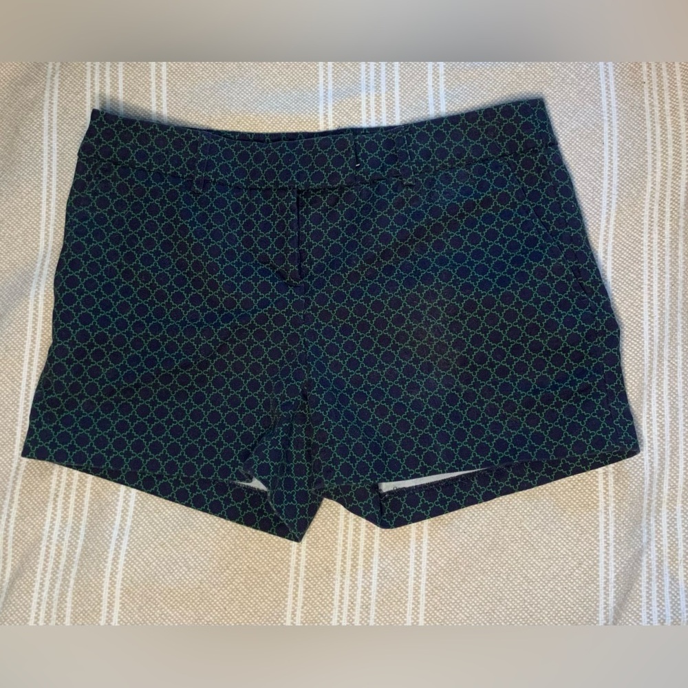 KENAR Women's Patterned Shorts in Navy